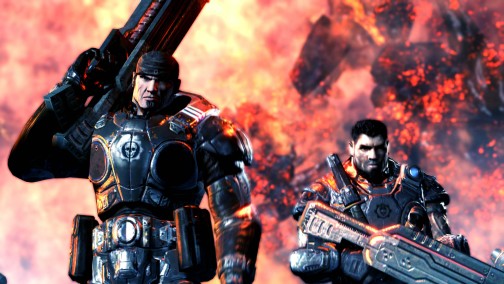 画像ギャラリー No.002のサムネイル画像 / 「ロスト プラネット 2」×「Gears of War」，巨大AKにマーカス達が挑む，プロモーションムービーを掲載
