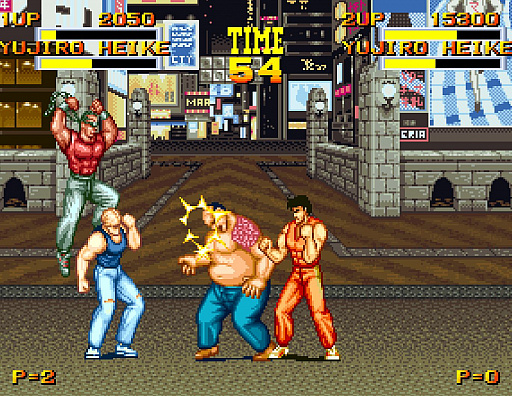 画像ギャラリー No.001のサムネイル画像 / 「アケアカNEOGEO バーニングファイト」が9月28日に配信開始。大阪が舞台のベルトスクロールACT