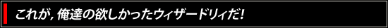 これが，俺達の欲しかったウィザードリィだ！
