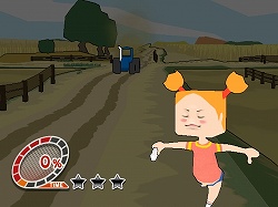 画像ギャラリー No.012のサムネイル画像 / おバカなヒッチハイクで,肉屋のオヤジから逃げ切れ! Wiiウェア「Let`s 全力ヒッチハイク!!!!!!!!!」が3月31日に配信