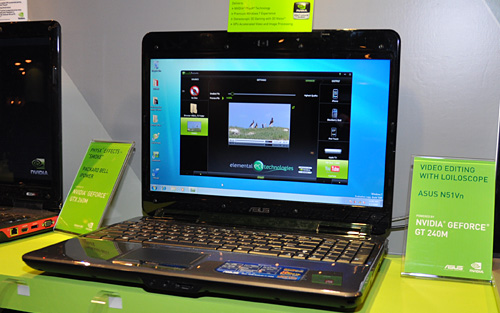 画像ギャラリー No.003のサムネイル画像 / ［COMPUTEX］NVIDIA，未発表GPU「GeForce GT 240M」搭載のノートPCを展示