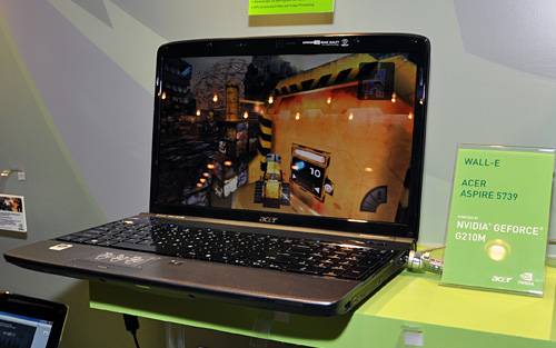 画像ギャラリー No.005のサムネイル画像 / ［COMPUTEX］NVIDIA，未発表GPU「GeForce GT 240M」搭載のノートPCを展示