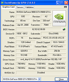 画像ギャラリー No.010のサムネイル画像 / 「GeForce GTS 250」の素性を探るレビュー掲載。9800 GTX＋とほとんど同じだが，改定された価格に注目