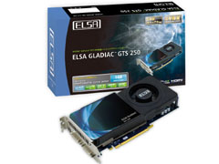画像ギャラリー No.005のサムネイル画像 / 3月10日から順次発売。ZOTAC,玄人志向,ELSAからGTS 250カードが発表される。消費電力40%低減を謳う「GeForce 9600 GT」搭載製品も