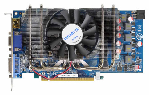 画像ギャラリー No.001のサムネイル画像 / リンクス，“Zalman仕様”のGIGABYTE製GTS 250カードを発表