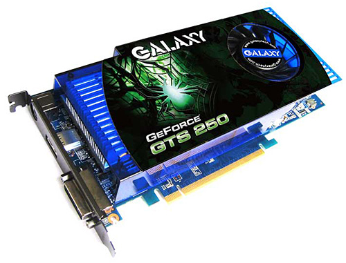 画像ギャラリー No.001のサムネイル画像 / GALAXY製のGeForce GTS 250カードが発売に。HDMI標準搭載