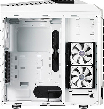 画像ギャラリー No.007のサムネイル画像 / Cooler Master,5インチベイ×9のゲーマー向けフルタワー型PCケースを発売。白と黒のツートンカラーを採用