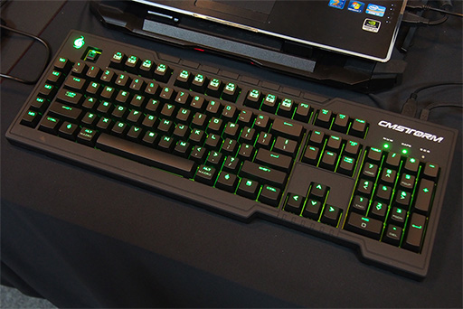 画像ギャラリー No.002のサムネイル画像 / ［COMPUTEX］CM Storm限定“緑軸”，「Cherry MX Green」採用のゲーマー向けキーボードをCooler Masterが披露