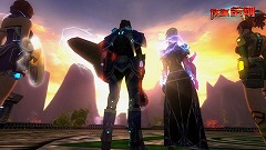 画像ギャラリー No.012のサムネイル画像 / ［CJ 09］ロボットに変形する車に乗って大暴れ。9youブースに映像出展されていた「City Fighter Online」の最新情報
