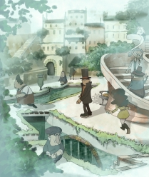 画像ギャラリー No.005のサムネイル画像 / レイトン教授が再び“ナゾ”に挑む！　新3部作第1章となる「レイトン教授と魔神の笛」が2009年秋に発売