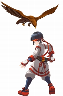 画像ギャラリー No.002のサムネイル画像 / 「LOST SAGA」にサムスピの「ナコルル」が6月20日から参戦。お供の鷹,ママハハと連携して攻撃を繰り出す
