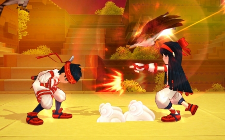 画像ギャラリー No.006のサムネイル画像 / 「LOST SAGA」にサムスピの「ナコルル」が6月20日から参戦。お供の鷹，ママハハと連携して攻撃を繰り出す