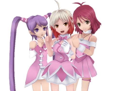 画像ギャラリー No.001のサムネイル画像 / 「テイルズ オブ グレイセス」のソフィ/シェリア/パスカルがアイドルデビュー？　「アイマスDS」コラボ衣装が12月16日13：00から配信開始