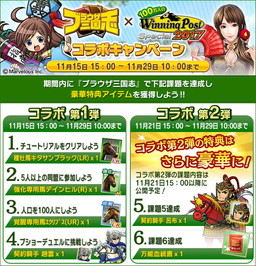 画像ギャラリー No.007のサムネイル画像 / 「ブラウザ三国志」が「100万人のWinning Post Special」とのコラボを実施