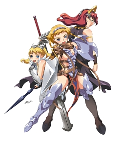 画像ギャラリー No.001のサムネイル画像 / もちろん鎧破壊システム搭載！　総勢19名＋αの美闘士が活躍するPSP用シミュレーションRPG「クイーンズブレイド スパイラルカオス」今冬発売