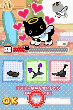 画像ギャラリー No.018のサムネイル画像 / 可愛い仕草に思わず夢中に？　ニンテンドーDS「靴下にゃんこ　〜白い靴下をはいた猫とくらしはじめました。〜」が2009年7月に発売