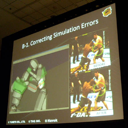 画像ギャラリー No.003のサムネイル画像 / ［GDC 2010］全世界で350万本以上売れている格闘ゲーム「UFC 2009 Undisputed」 成功のカギは物理シミュレーションとアニメーションの統合にあり