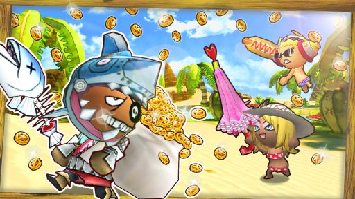 画像ギャラリー No.001のサムネイル画像 / 「Happy Wars」チームで協力して賞金を競う「Bounty Huntersモード」開催中