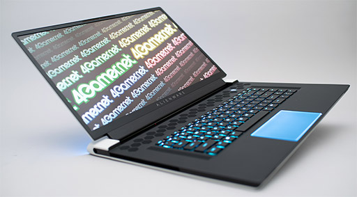 画像ギャラリー No.001のサムネイル画像 / 写真で見る「ALIENWARE x17」。薄さ約21mmの筐体を採用した「ALIENWARE史上最薄」の17級ノートPC