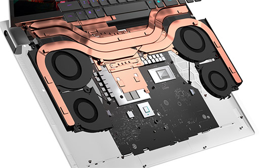 画像ギャラリー No.013のサムネイル画像 / 写真で見る「ALIENWARE x17」。薄さ約21mmの筐体を採用した「ALIENWARE史上最薄」の17級ノートPC