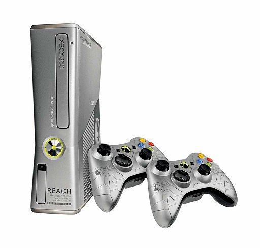 画像ギャラリー No.002のサムネイル画像 / メタリックシルバーがクールな限定デザインの新型Xbox 360同梱，「Xbox 360 Halo: Reach リミテッド エディション」が9月15日に発売