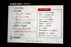 画像ギャラリー No.017のサムネイル画像 / [CEDEC 2010] 「FINAL FANTASY XIV」の2万4000ものモーションは，どのように作られたのか。そのワークフローに迫る