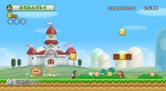画像ギャラリー No.001のサムネイル画像 / 4人同時プレイが可能な「NewスーパーマリオブラザーズWii」は12月3日発売。完全新作のコースが80種類以上，誰でも最後までクリアできる（？）「おてほんプレイ」も