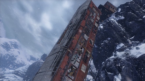 画像ギャラリー No.006のサムネイル画像 / ［Gamescom］「Uncharted 2」は，「おいおい高過ぎるだろう」といいたくなるくらい高所でのアクションシーンの迫力が満点
