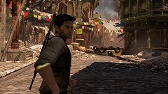 画像ギャラリー No.012のサムネイル画像 / ［Gamescom］「Uncharted 2」は，「おいおい高過ぎるだろう」といいたくなるくらい高所でのアクションシーンの迫力が満点
