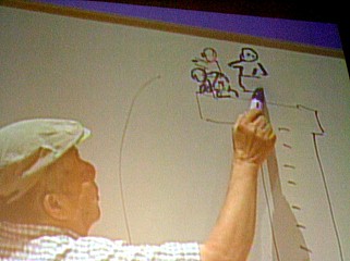 画像ギャラリー No.010のサムネイル画像 / ［CEDEC 2010］アニメとゲームを結ぶ“動かす技術”について，超大物クリエイターが熱く語った。「大塚康生×上田文人対談　〜もっと上手くなりたい！動かす力〜」レポート