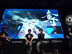 画像ギャラリー No.015のサムネイル画像 / ［TGS 2012］KONAMIの自由切断アクション「メタルギア ライジング リベンジェンス」のステージで，手島 優さんが開発陣にグラビア出演を直訴