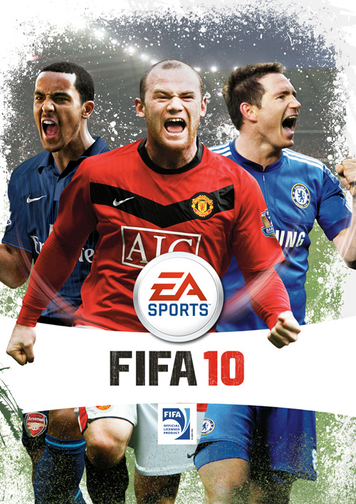 画像ギャラリー No.001のサムネイル画像 / 「FIFA 10」のパッケージに,ルーニー,ウォルコット,ランパード