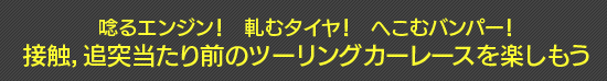 唸るエンジン! 軋むタイヤ! へこむバンパー! 接触,追突当たり前のツーリングカーレースを楽しもう