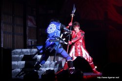 画像ギャラリー No.010のサムネイル画像 / 「戦国BASARA」のファンであれば楽しめること間違いなし！　本日から公演が開始された舞台「戦国BASARA〜蒼紅共闘〜」のゲネプロをレポート