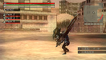 画像ギャラリー No.041のサムネイル画像 / 仲間同士の連携が勝利の鍵を握るPSP用ハンティングアクション「GOD EATER」。2009年秋の発売を前に戦闘システムを紹介
