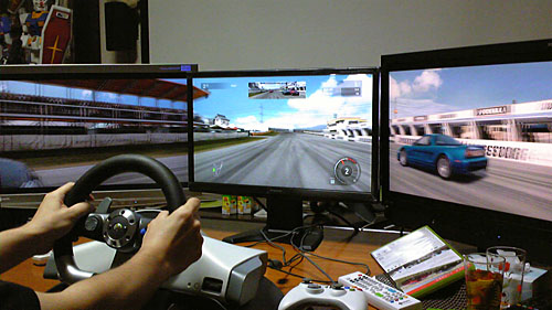 画像ギャラリー No.009のサムネイル画像 / 【西川善司】Windows 7発売記念ホームパーティで,「Forza 3」を多画面プレイした話