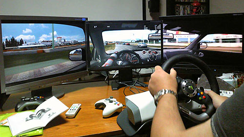 画像ギャラリー No.010のサムネイル画像 / 【西川善司】Windows 7発売記念ホームパーティで,「Forza 3」を多画面プレイした話