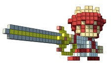 画像ギャラリー No.019のサムネイル画像 / キャラエディットも可能！「3Dドットゲームヒーローズ」新情報。スペランカーも正式参戦