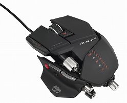 画像ギャラリー No.001のサムネイル画像 / Mad Catz,「Cyborg」ブランドのゲーマー向けマウス「R.A.T.」シリーズを国内発売。マウスの長さや高さ,幅,側面の傾きなどを調整可能
