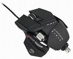 画像ギャラリー No.002のサムネイル画像 / Mad Catz,「Cyborg」ブランドのゲーマー向けマウス「R.A.T.」シリーズを国内発売。マウスの長さや高さ,幅,側面の傾きなどを調整可能