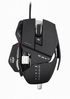 画像ギャラリー No.007のサムネイル画像 / Mad Catz,「Cyborg」ブランドのゲーマー向けマウス「R.A.T.」シリーズを国内発売。マウスの長さや高さ,幅,側面の傾きなどを調整可能