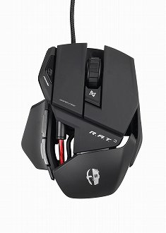 画像ギャラリー No.009のサムネイル画像 / Mad Catz,「Cyborg」ブランドのゲーマー向けマウス「R.A.T.」シリーズを国内発売。マウスの長さや高さ,幅,側面の傾きなどを調整可能
