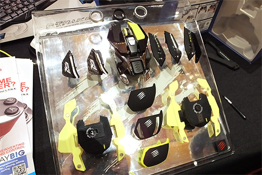 画像ギャラリー No.003のサムネイル画像 / ［CES 2015］Mad Catz，形状どころかセンサーユニットすら変更できるゲーマー向けマウス「R.A.T. PRO X」を初公開