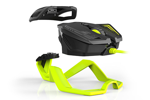 画像ギャラリー No.003のサムネイル画像 / Mad Catz，シャシーとセンサー＆ボタン，パームレストだけのマウス「R.A.T. 1」を発表。3Dプリンターで筐体をフルカスタマイズ可能に