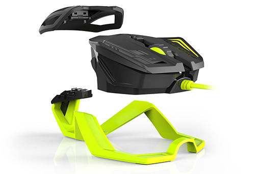 画像ギャラリー No.005のサムネイル画像 / Mad Catz，シャシーにセンサーとボタン，パームレストをはめて使うマウス「R.A.T. 1」を国内発売。税込価格は約3800円