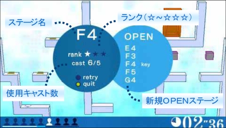 画像ギャラリー No.020のサムネイル画像 / 「過去の自分」と協力してステージクリアを目指す，時間差アクションパズル「時限回廊」，SCEより2009年11月発売