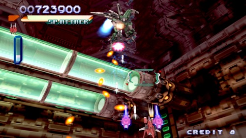画像ギャラリー No.003のサムネイル画像 / 「RAYSTORM HD」の配信日がPS Networkで5月6日，Xbox LIVE アーケードで5月5日に決定。気になる新機体“R-GEAR”もロックオンレーザー