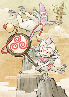 画像ギャラリー No.008のサムネイル画像 / 「大神伝 〜小さき太陽〜」復元や爆発など，さまざまな効果を持つ「筆しらべ」を駆使して仕掛けを解いていこう