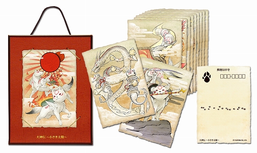 画像ギャラリー No.002のサムネイル画像 / “大神伝 神頼みプロジェクト”,“筆神”の和紙絵葉書セット発売