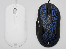 画像ギャラリー No.004のサムネイル画像 / 白いゲーマー向けマウス「AM-FG」レビュー。無難な左右対称形状モデル「AM」から何が変わったのか